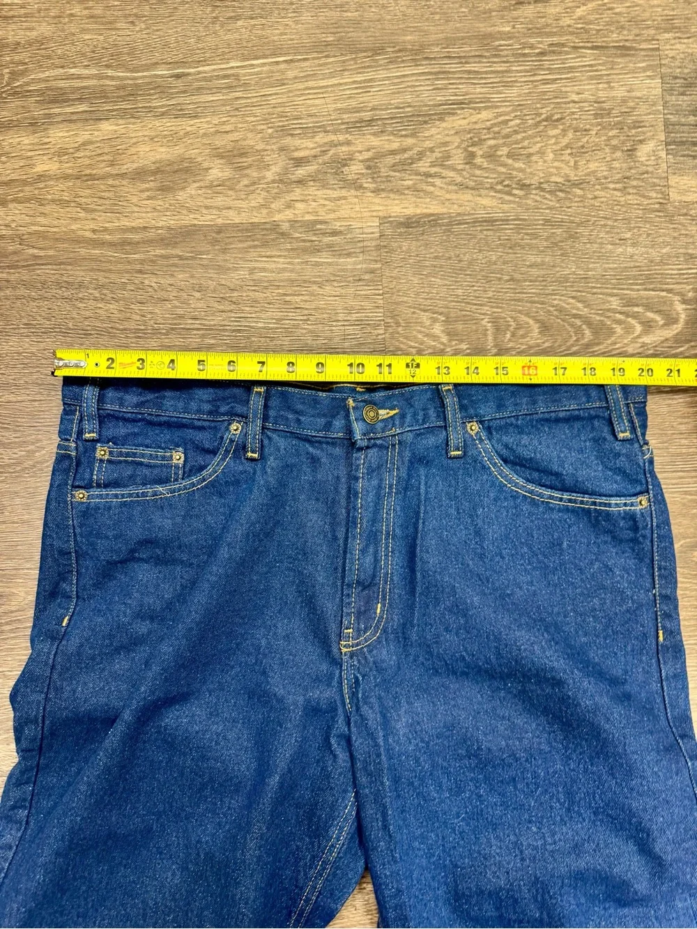 RW Rugged Wear Men’s 38x30 Dark Wash Relaxed Fit Heavyweight Jeans NWT